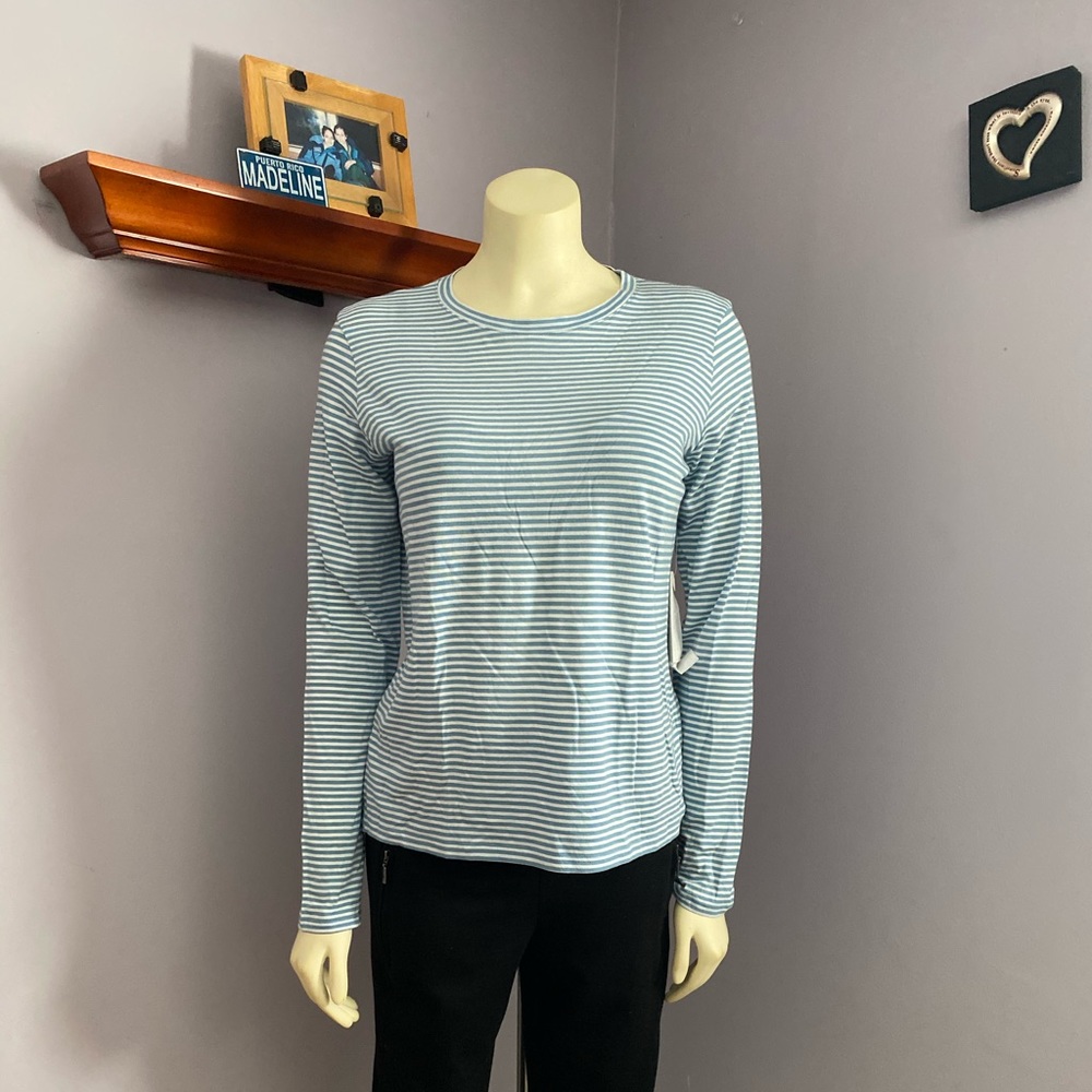 VINCE Long Sleeve Striped Tee